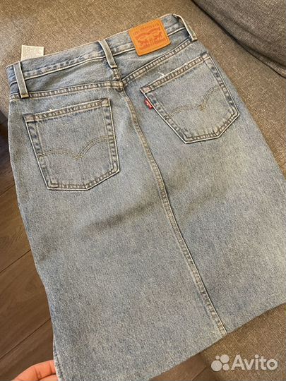 Джинсовая юбка levis