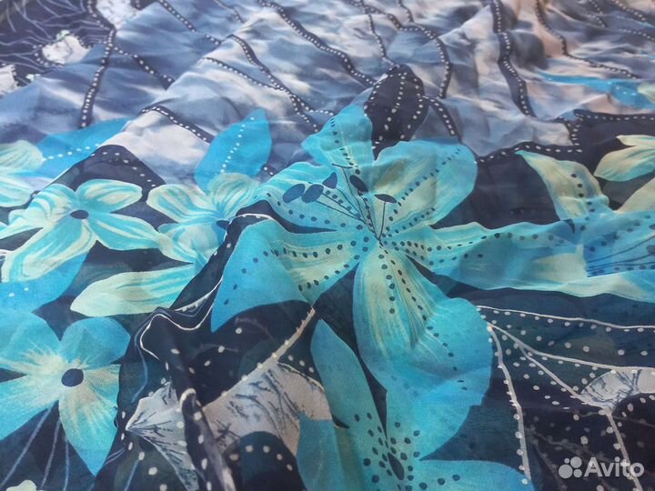 Отрез ткани 1,5м шелк - шифон Италия