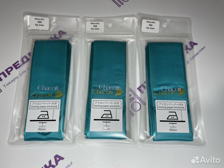 Лента Chacott одноцветная 6 м 034 (Мятный зеленый)