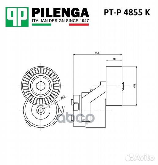 Натяжитель ремня fiat/iveco ducato/daily в сбор