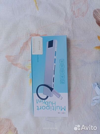 Адаптер Apple MacBook Type c In 1 VLP silver