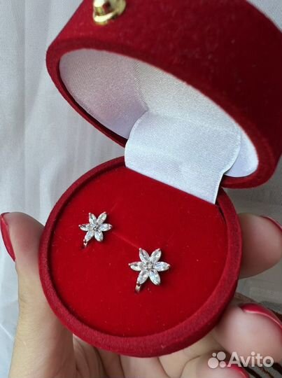 Серьги серебро 925 пробы