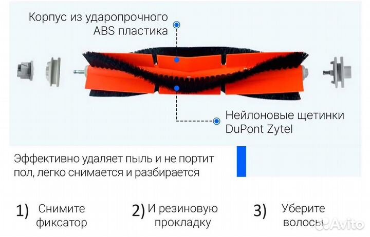 Щетки, фильтры, тряпки для робота-пылесоса Xiaomi