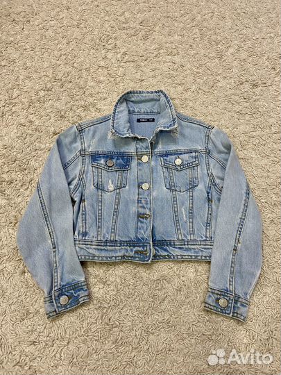 Джинсовая куртка для девочки р 128