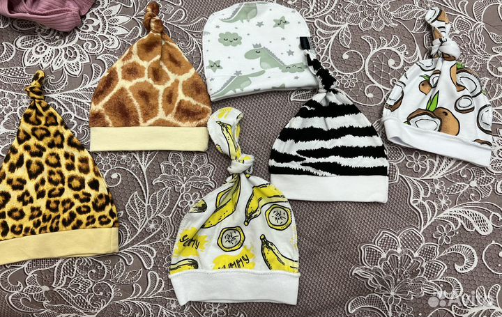 Шапочки для новорожденного