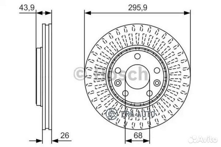 Bosch 0986479S93 Тормозной диск передний Premium 2