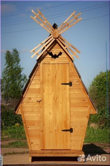 Уличный туалет деревянный BAG336