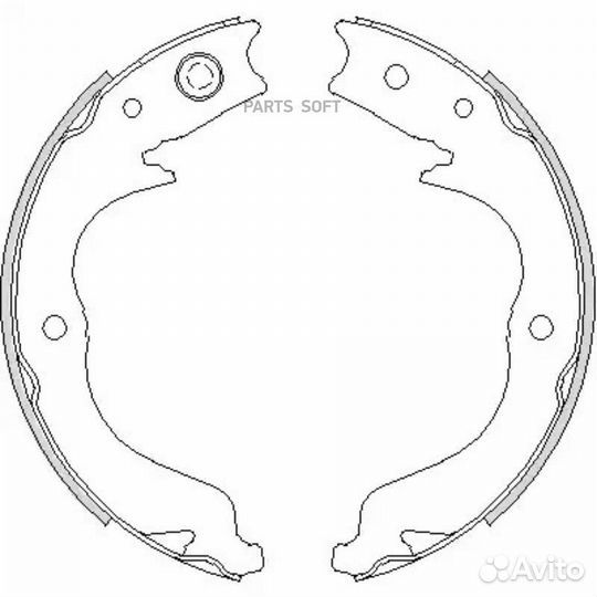 Remsa 474800 4748.00 колодки барабанные ручника\ M