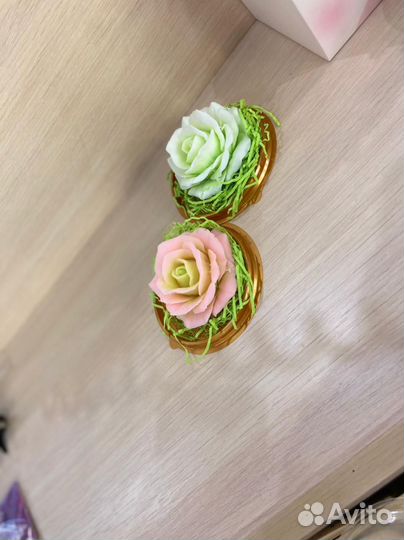 Роза в куполе мыло цветок подарок учителю маме