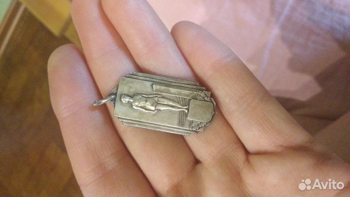 Подвеска серебро ретро