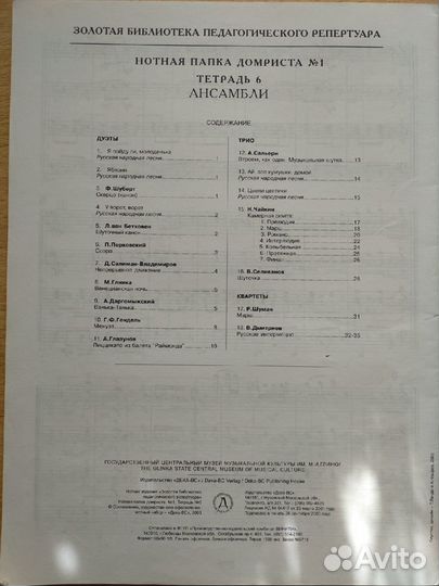 Нотная папка домриста