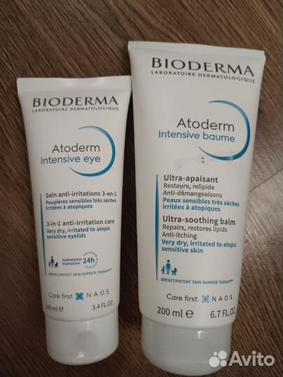 Бальзамы bioderma atoderm для глаз, лица и тела