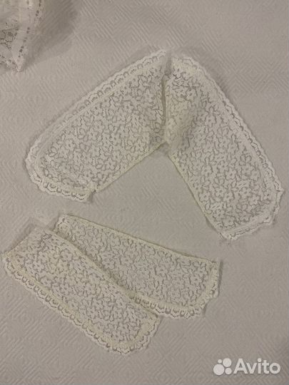 Фартук школьный и воротничок, манжеты