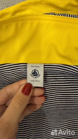 Куртка дождевик petit bateau 12 мес
