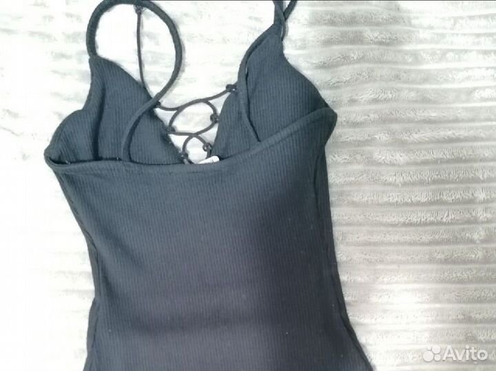 Боди женское черное