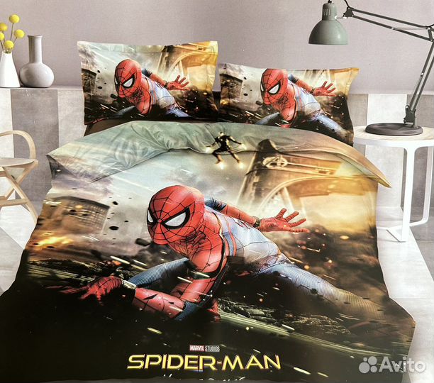 Постельное белье 1.5 спальное Человек паук