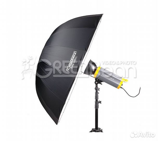 Зонт GreenBean Deep white L 130см белый