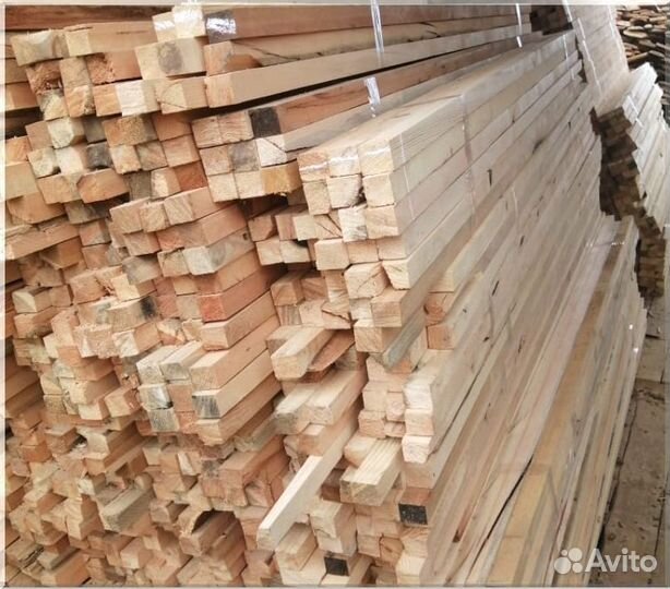 Брусок обрезной сухой хвоя 50х50, 6м