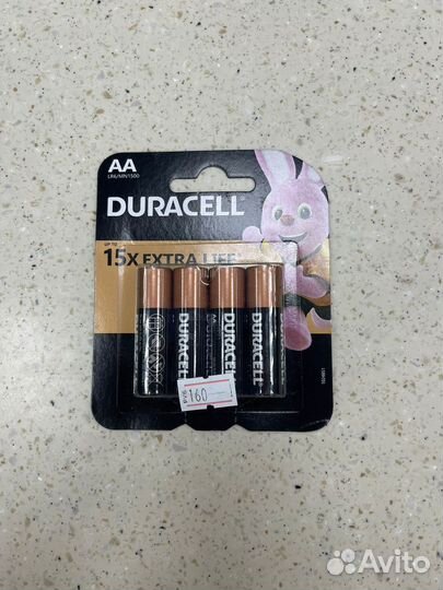 Duracell батарейки аа 15x extra life