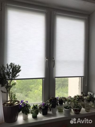 Жалюзи рулонные Блэкаут, день ночь