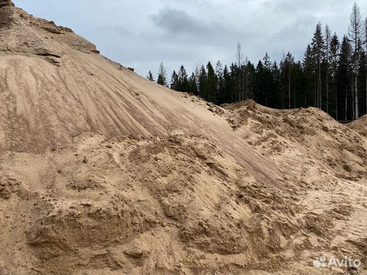 Песок карьерный сеяный строительный