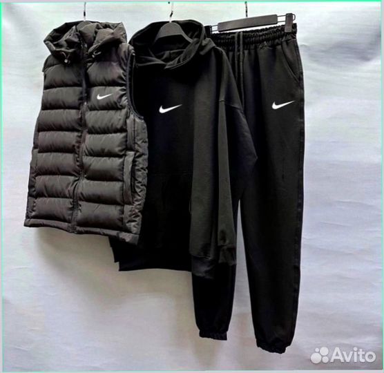 Спортивный костюм жилетка + худи + штаны Adidas