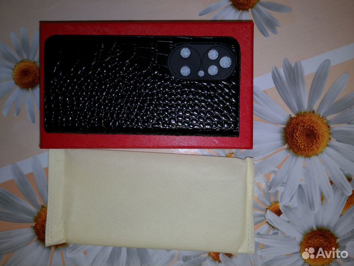 Чехол Huawei P50 чехол нат. кожа