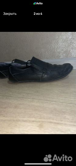Школьные туфли мокасины 38-39 натур кожа