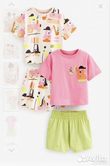 Пижамы Next летние для девочки 110