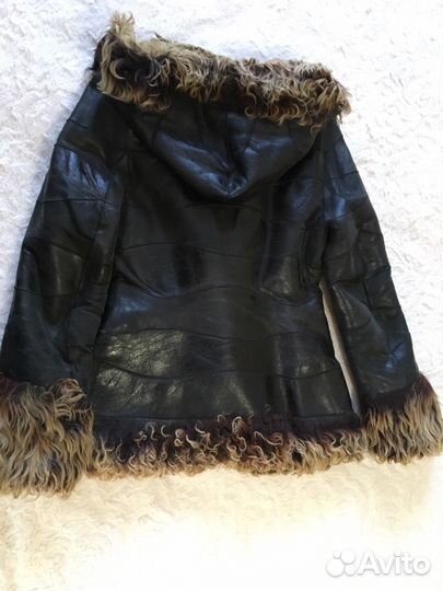 Куртка кожаная зимняя
