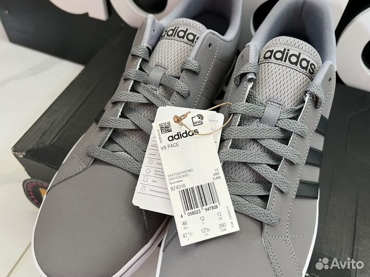 Кроссовки кеды adidas vs pace оригинал новые 46