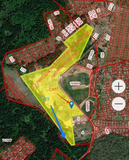 Участок 23 га (СНТ, ДНП)