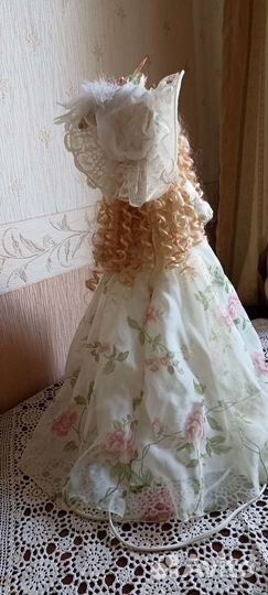 Кукла светильнтк фарфоровая
