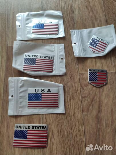Наклейка флаг Америка, Германия, Франция, Италия