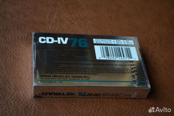 Аудиокассета triade CD-IV76