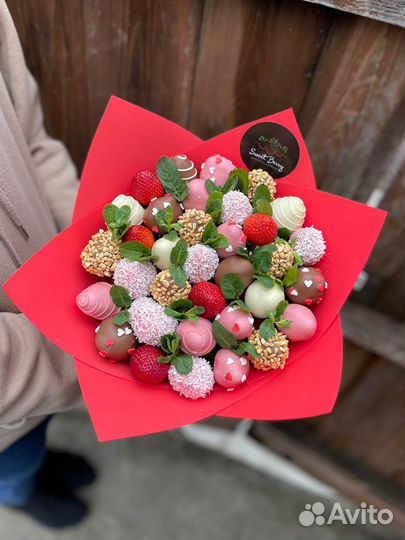 Сладкие букеты Клубника в шоколаде для любимой