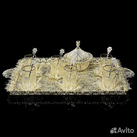 Эксклюзивный чайный набор из филиграни