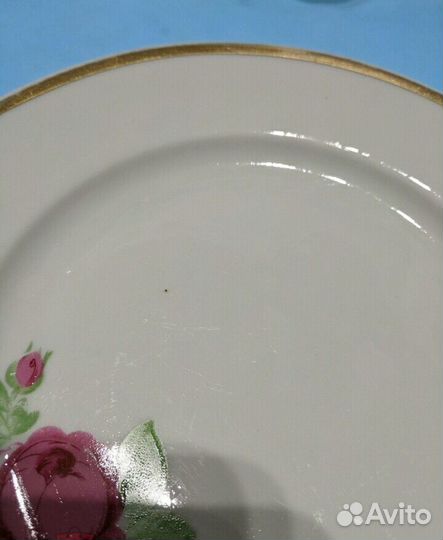 Тарелка мелкая маленькая от сервиса Дулево 4шт