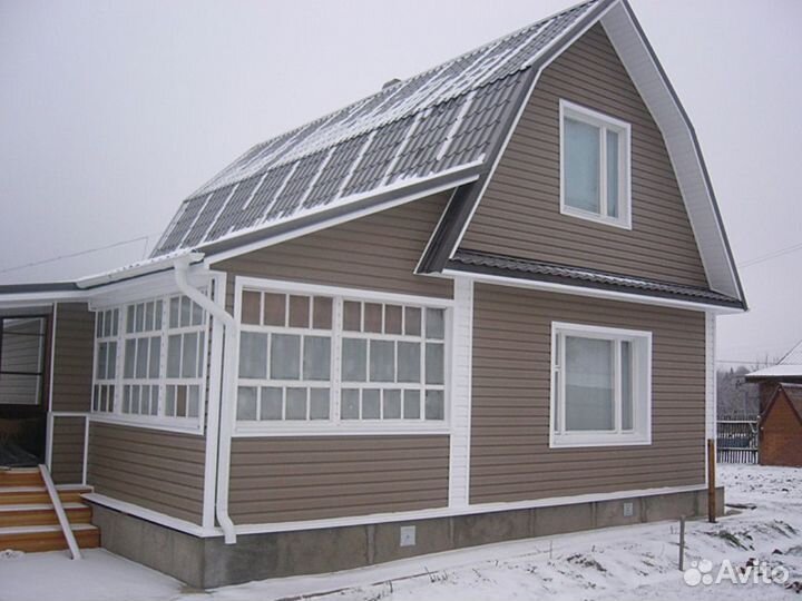 Сайдинг виниловый блок хаус