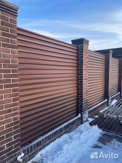 Забор жалюзи, ламели для забора