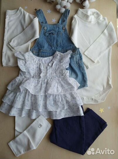 Одежда для девочки 1-1.5 года