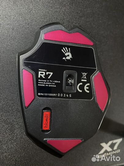 Мышь беспроводная/проводная A4Tech Bloody R7