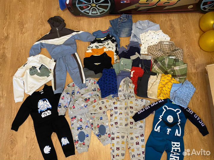 Большой пакет одежды на мальчика 86/92