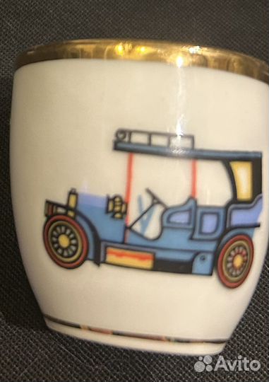 5 чешских фарфоровых рюмок