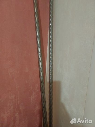 Карнизы для штор двухрядный металлический 2м