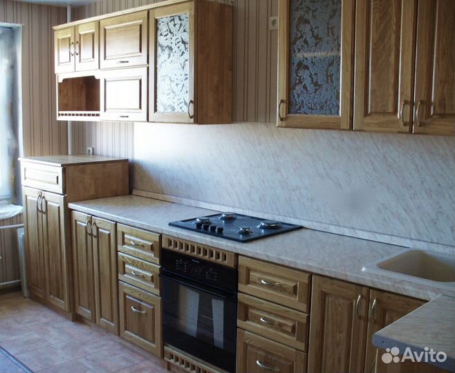 Кухня из натурального дерева