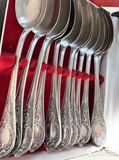 Столовые ложки Мельхиор Фаберже