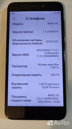 Xiaomi redmi 4x 32gb