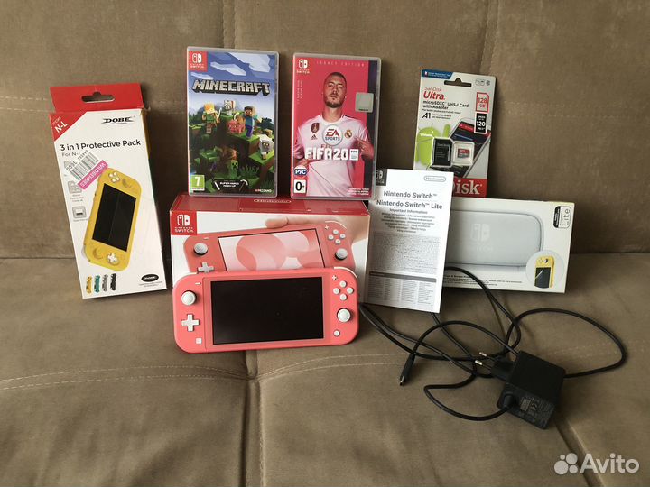 Nintendo switch lite с играми