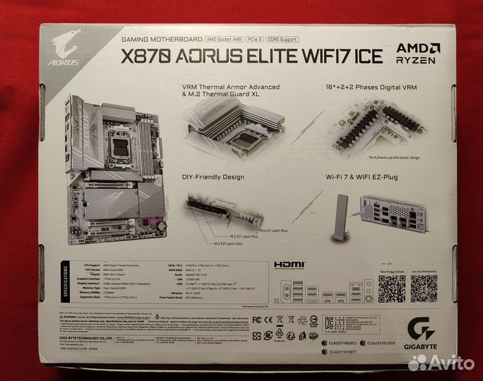 Gigabyte X870 aorus elite WF7 ICE